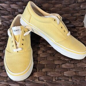 TOMS Yellow Canvas Sneakers